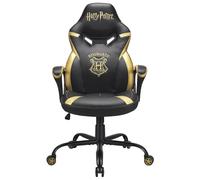 Subsonic - Chaise Gaming Harry Potter Hogwarts pour Enfant et Ado - Fauteuil de Bureau Ergonomique avec Mousse Haute Densité, Mécanisme à Bascule et Accoudoirs Confortables - Hauteur Réglable - Noir