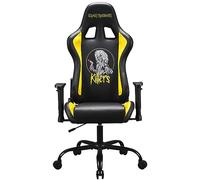 Subsonic - Chaise Gaming Iron Maiden - Fauteuil de Bureau Ergonomique avec Mousse Haute Densité, Dossier Inclinable et Accoudoirs 3D Réglables - Hauteur Ajustable - Noir