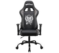 Subsonic - Chaise Gaming Motorhead ou Chaise de Bureau, Fauteuil Gamer pour Adulte, Assise Confortable, Appui-tête intégré, accoudoirs et Hauteur réglables, Dossier Ergonomique - Noir