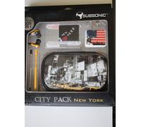 Subsonic City Paquet New York Jaune pour 3DS Dsi Caisse Stylet Film Casque Audio