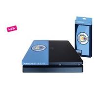 Subsonic - façade (coque de personnalisation) pour ps4 slim - faceplate de customisation pour playstation 4 slim - licence officielle MCFC Manchester City Bleu G