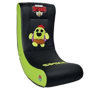 Subsonic Fauteuil à Bascule Gaming Brawl Stars Spike Rocking Chair Ergonomique - Similicuir Noir et Vert avec Broderies