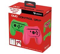 Pack de 2 Grips manette Subsonic pour Joy-Cons Nintendo Switch - Vert et Rose fluo - Pack de 2 poignées de confort pour Joy Cons G