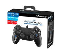 Subsonic - Manette filaire pour PS4 et PS3 Pro4 black wired controller