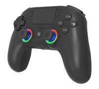 Subsonic - Manette LED sans Fil PS5 Noire avec Palettes et LED Programmables - Fonction Vibration et Pavé Tactile - Manette Gaming Compatible Playstation 5 et PC - Noire