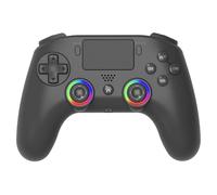 Subsonic - Manette PS4/PC sans fil LED - Noire | Ergonomique, LED Programmables, Fonction Vibration, Palettes Programmables - Compatible Playstation 4 et PC