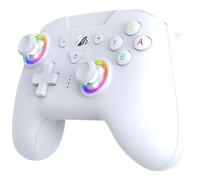 Subsonic - Manette sans Fil pour Switch 2 / Switch - Manette Blanche Bluetooth avec LED, Vibrations et Gyroscope - Blanc