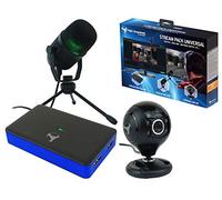 Subsonic - Pack d'accessoires de streaming gamers et youtubers, boitier de capture vidéo Full HD, micro, caméra HD - PS4, Xbox One, Switch, PC