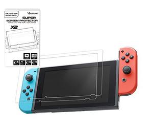 SUBSONIC protections pour écran en verre trempé pour console Nintendo Switch - Kit de 2 films premiums ultra résistants en verre trempé avec revêtement oléophobe anti chocs et anti rayures Pack de 2