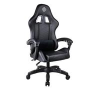Subsonic - Siège Gaming, Chaise de Bureau, Fauteuil Inclinable - Assise Confortable, Appui-tête et Accoudoirs Intégrés - Fauteuil Gamer à Dossier Ergonomique, Coussin Dorsal, Hauteur réglable - Noir