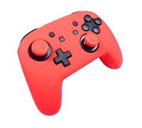 Protection En Silicone Rouge Neon + Caps Subsonic Pour Manette Nintendo Switch Pro Controller