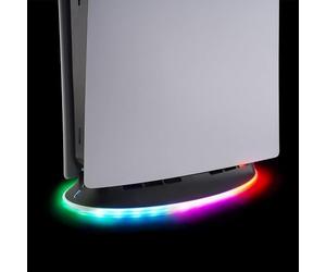 Subsonic Support Vertical P5 / PS5 Slim, Ventilateur de Refroidissement à 2 Vitesses, Stand pour PS5 Vertical à LED RGB avec 1 Port USB