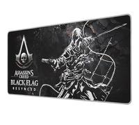 Subsonic - Tapis de Souris XXL Assassin’s Creed Black Flag - Tapis de Bureau 90x40 cm - Sous-Main à Surface Lisse Optimisée pour Capteurs de Souris, Base Antidérapante, Stable et Bords Cousus