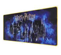 Subsonic - Tapis de Souris XXL Harry Potter - Tapis de Bureau 90x40 cm - sous Main Surface Lisse Optimisée pour Capteurs Souris, Base Antidérapante, Bords Cousus - Bleu