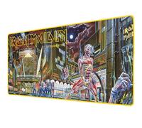 Subsonic - Tapis de Souris XXL Iron Maiden - Tapis de Bureau 90x40 cm - Sous Main Surface Lisse Optimisée pour Capteurs Souris, Base Antidérapante, Bords Cousus - Somewhere in Time