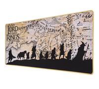 Subsonic - Tapis de Souris XXL LOTR - Tapis de Bureau 90x40 cm - sous Main Surface Lisse Optimisée pour Capteurs Souris, Base Antidérapante, Bords Cousus