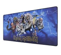 Subsonic - Tapis de Souris XXL - sous-Main, Tapis de Bureau Iron Maiden 90x40 cm - Surface Lisse Optimisée Capteurs, Base Antidérapante, Bords Cousus - Bleu