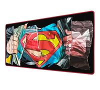 Subsonic - Tapis de Souris XXL Superman - Tapis de Bureau 90x40 cm - Sous-Main Surface Lisse Optimisée pour Capteurs Souris, Base Antidérapante, Bords Cousus - Noir
