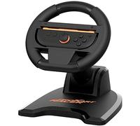 Subsonic - Volant de Course Pro Kart Racer pour Nintendo Switch/Switch 2, Support Pliable avec Ventouses, Compatible Joy-Con - Noir