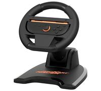 Subsonic - Volant de course pour Joy-Con Nintendo Switch et Switch 2 - Volant pliable avec stand et support ventouses compatible Joycon Switch et Switch 2 - Noir