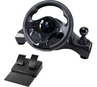 Subsonic Volant de course Superdrive GS750 – Levier, palettes, pédales – Rotation 270°