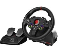 Subsonic Volant + pédalier 220 RS – Rotation 180°, Double vibration – PS4 Xbox Switch PC