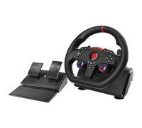 Subsonic Volant Superdrive 270 GT - Volant de Course LED double sticks, rotation 270°, avec pédales et palettes au volant. Pour Switch 2 / Switch, PS4, PC et Xbox - Noir