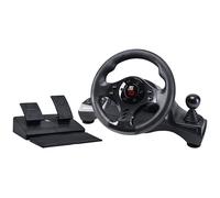 Subsonic Volant de course Superdrive GS750 – Levier, palettes, pédales – Rotation 270°