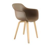 MAGIS fauteuil SUBSTANCE PLYWOOD (Gris beige - Frêne naturel et polypropylène)
