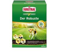 Substral Semences de Pelouse Le Robuste - Toute Activité Jeu Pelouse - Unique Strapazierrasen-Mischung avec Selbstregenerierendem Ivraie - 1 KG pour 50 M² - Transparent, 2 kg für 100 m²