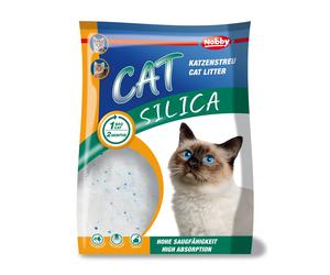 Substrat de silice pour chat Nobby Pet Bleu 5 L
