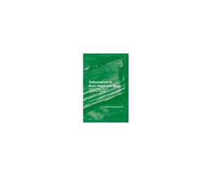 Subsumption In Kant, Hegel And Marx