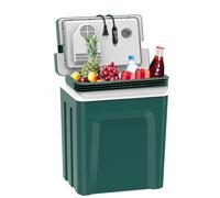 SubSun Glacière électrique de 27 litres avec poignée, réfrigérateur thermoélectrique portable, réfrigérateur de voiture avec 12 V CC et 110 AC pour camping, voyage et pique-nique, vert