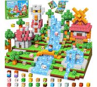 Subtail 216 Pièces Construction Magnetique Enfant Cube Magnétique 3-10 Ans | Bloc de Construction Montessori, Jouet Sensoriel Empilable, Cadeau pour Halloween, Pâques et Anniversaire