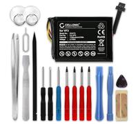 subtel 1x Batterie pour GPS/Navigation Compatible avec Tomtom Quanta, GO XL 310, GO XL 330, VF3F - (1100mAh, 3.7V) + kit d'outils 17pcs