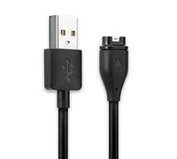 subtel 1x Smartwatch Connector to USB A Câble de charge et de données compatible avec Garmin Fenix 8, 7 / Forerunner 255, 55, 265 / Vivoactive 5 / Venu 3, 3S, 2 / Enduro 3-1m, noir