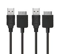 subtel 2X Câble USB Lecteur mp3 Data et Charge de 1m Compatible avec Sony Walkman NW-A55L NWZ-ZX2 NWZ-A15 A10 NWZ-A816 A818 NWZ-E858 NWZ-ZX1 ZX100 Walkman Connector vers USB A 2.0 Noir Fil en données