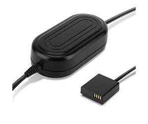 subtel Alimentation Secteur Compatible avec Appareil Photo Leica D-Lux, Lumix DMC-LX100, DMC-GX7 -GX80, DMC-TZ80, DC-TZ90 -TZ91 - ca. 3m 8.4V / 2A - 16.8W Adaptateur câble de Charge