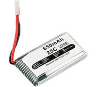 subtel Batterie Compatible avec Syma X5C, Syma X5SW, Syma X5, Hubsan X4 H107L, Syma X5SC, Hubsan H107, H107D 650mAh 3.7V