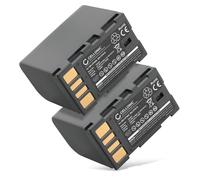 subtel, Batterie pour Caméra, Compatible avec JVC GZ-MG330, BN-VF808U, BN-VF808, GY-HM100 (7.4V, 2250mAh) 2 Pièces