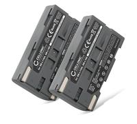 subtel, Batterie pour Caméra Compatible avec Samsung SC-L520, VP-L4000, SC-D80, SC-L610 (7.4V, 1850mAh) 2 Pièces