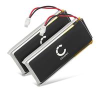 subtel, Batterie pour Casque Compatible avec Cardo Scala Rider G9, Scala Rider G4, Scala Rider G9X (800mAh, 3.7V) 2X Batterie de Remplacement BAT00002