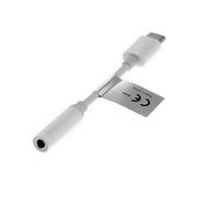 subtel® Câble Adaptateur Audio USB-C (Type C) vers câble Jack/Jack/Stéréo 3,5 mm - Adaptateur de Charge Adaptateur Audio, Blanc