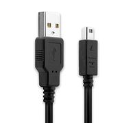 subtel Câble System Connector vers USB A Charge et Data Compatible avec Nintendo DSi/DSi XL / 2DS / 2DS XL / 3DS / 3DS XL 2.0 1A PVC Noir 1m Console Manette Gaming