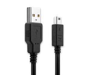 subtel Câble System Connector vers USB A Charge et Data Compatible avec Nintendo DSi/DSi XL / 2DS / 2DS XL / 3DS / 3DS XL 2.0 1A PVC Noir 1m Console Manette Gaming