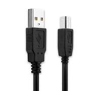 subtel Câble USB (3m) Compatible avec Inateck BCST-50, BCST-52 (USB A (Standard USB) vers USB B) Câble de données Data USB Noir