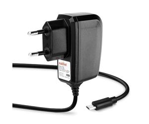 subtel Chargeur de Qualité 1.1m, 1A / 1000mA Compatible avec Kodak PixPro FZ52 / PixPro FZ53, 5V Micro USB Câble Charge Adaptateur Secteur Noir