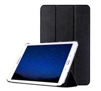 subtel Étui avec Stand intégré pour Tablette Samsung Galaxy Tab S2 9.7 (SM-T810 / SM-T813 / SM-T815 / SM-T819) - Cuir synthétique, Couleur Noir Housse Pochette bookstyle Case avec Protection 360°