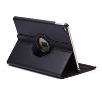 subtel Étui pour Tablette avec Support Compatible avec iPad Air 2 (A1566/A1567) - Étui Protecteur pour Tablette avec Support Vertical/Horizontal pivotant à 360° - Noir
