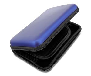 subtel Étui Protecteur et Compartiment de Cartes de Jeu Compatible avec Nintendo 3DS, 3DS XL, DS, DS Lite, DSi, DSi XL, New 2DS XL, New 3DS, New 3DS XL, Analogue Pocket - Housse Robuste en Bleu foncé